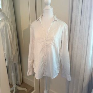 Frank & Eileen White Button-Up Shirt